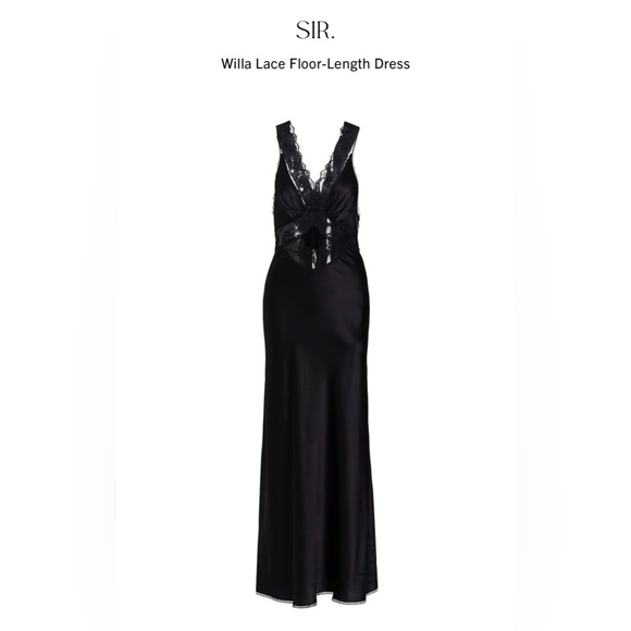 Sir. The Label - Willa ARIES CUT OUT GOWN Lace Floor-Length dress New w/o tags - Picture 9 of 11